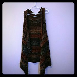 Knee length sweater vest